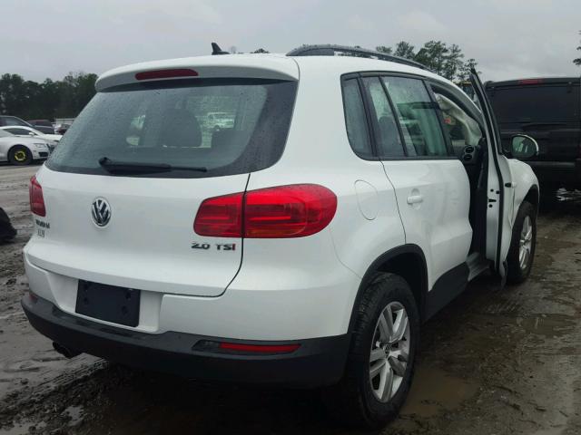 WVGAV7AX1FW501863 - 2015 VOLKSWAGEN TIGUAN S WHITE photo 4