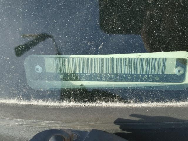 1G1ZT54825F191168 - 2005 CHEVROLET MALIBU LS 白色 照片 10