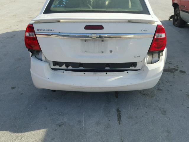 1G1ZT54825F191168 - 2005 CHEVROLET MALIBU LS 白色 照片 9