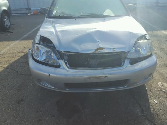 2HGEJ6616YH510335 - 2000 HONDA CIVIC BASE SILVER photo 9