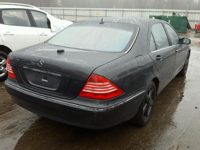 WDBNG70JX4A392275 - 2004 MERCEDES-BENZ S 430 BLACK photo 4