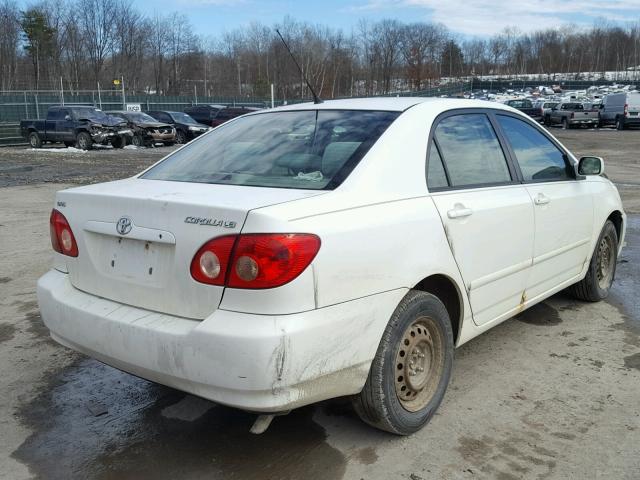 2T1BR30E77C759577 - 2007 TOYOTA COROLLA CE WHITE photo 4