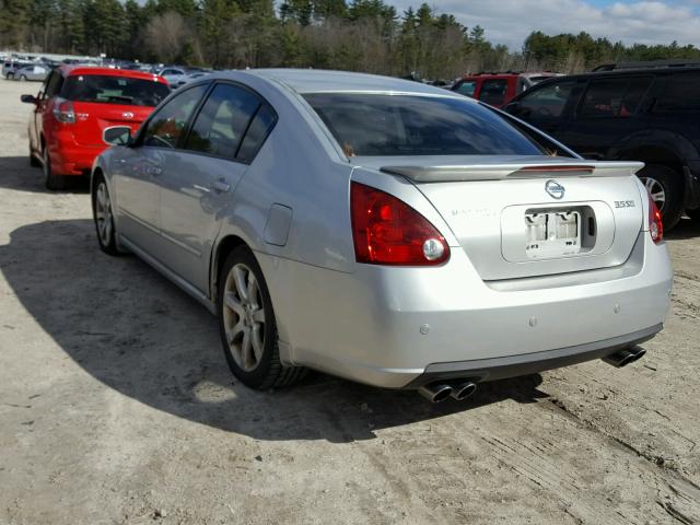 1N4BA41E67C807497 - 2007 NISSAN MAXIMA SE SILVER photo 3