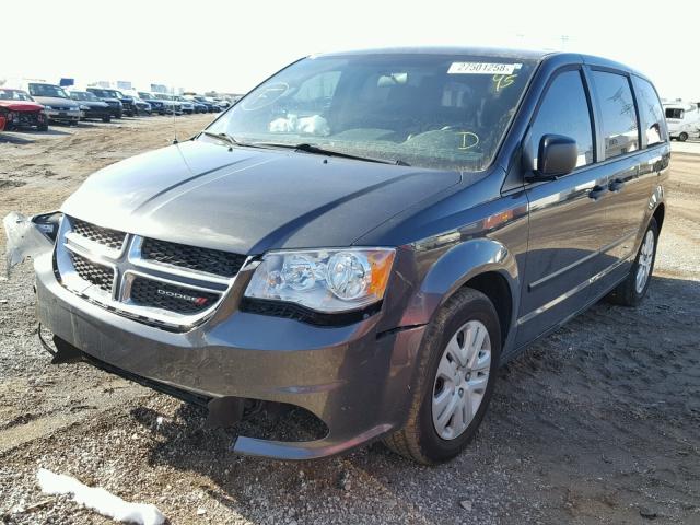 2C4RDGBG9GR170548 - 2016 DODGE GRAND CARA GRAY photo 2