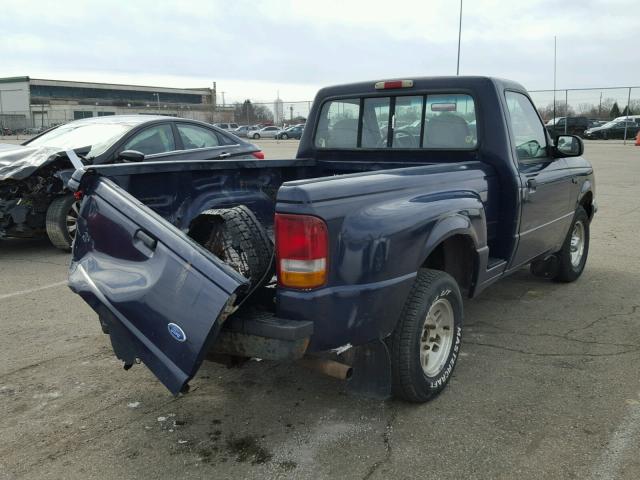 1FTCR10A5TPA31385 - 1996 FORD RANGER BLUE photo 4