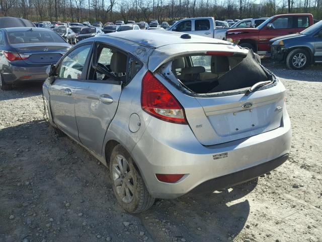 3FADP4EJ7DM119839 - 2013 FORD FIESTA SE SILVER photo 3