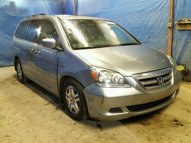 5FNRL38666B129055 - 2006 HONDA ODYSSEY EX BLUE photo 1