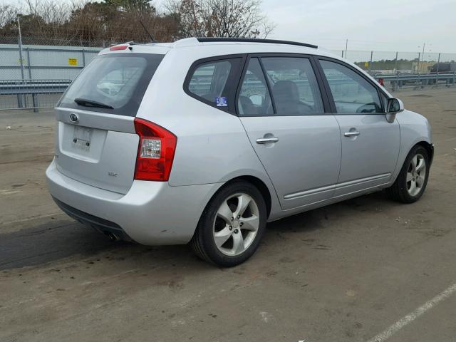 KNAFG525377031057 - 2007 KIA RONDO BASE SILVER photo 4