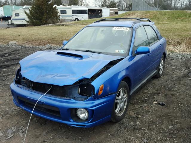 JF1GG29613G809182 - 2003 SUBARU IMPREZA WR BLUE photo 2