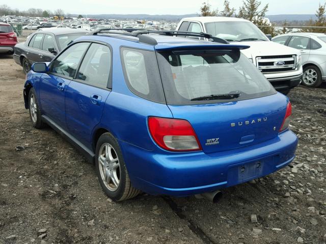 JF1GG29613G809182 - 2003 SUBARU IMPREZA WR BLUE photo 3