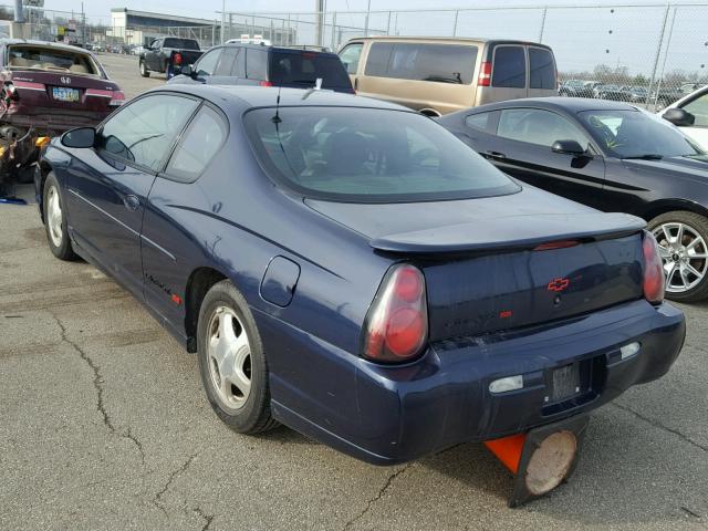 2G1WX15K029224019 - 2002 CHEVROLET MONTE CARL BLACK photo 3