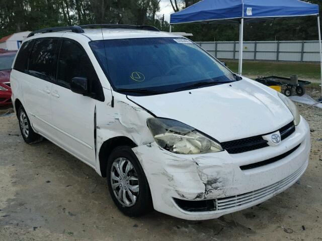 5TDZA23C15S336024 - 2005 TOYOTA SIENNA CE WHITE photo 1