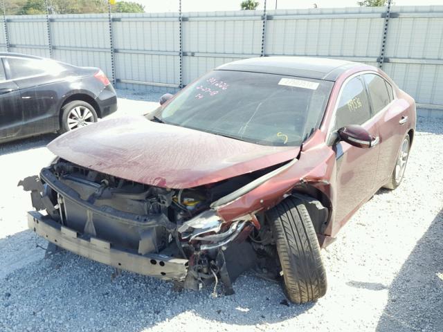 1N4AA51E19C859088 - 2009 NISSAN MAXIMA S BURGUNDY photo 2