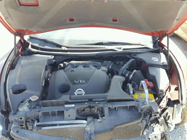 1N4AA51E19C859088 - 2009 NISSAN MAXIMA S BURGUNDY photo 7