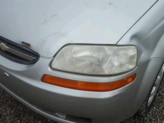 KL1TD52685B459201 - 2005 CHEVROLET AVEO BASE Boz foto 9