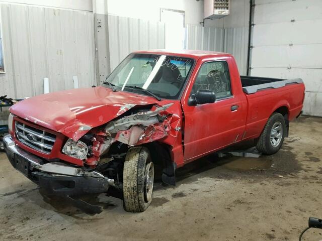 1FTYR10CX1TA20359 - 2001 FORD RANGER RED photo 2