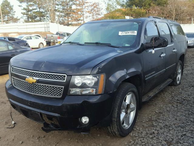 1GNFK16328J232866 - 2008 CHEVROLET SUBURBAN K BLACK photo 2