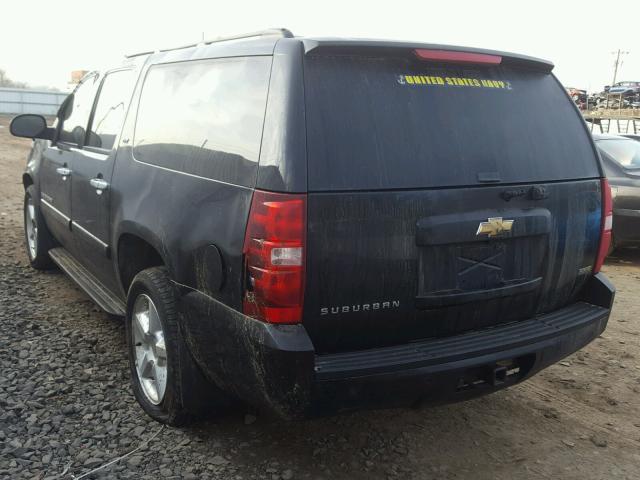 1GNFK16328J232866 - 2008 CHEVROLET SUBURBAN K BLACK photo 3