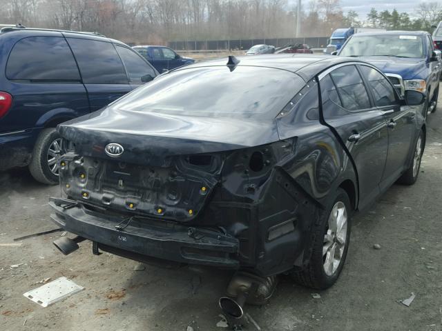 KNAGN4A77B5148068 - 2011 KIA OPTIMA EX BLACK photo 4