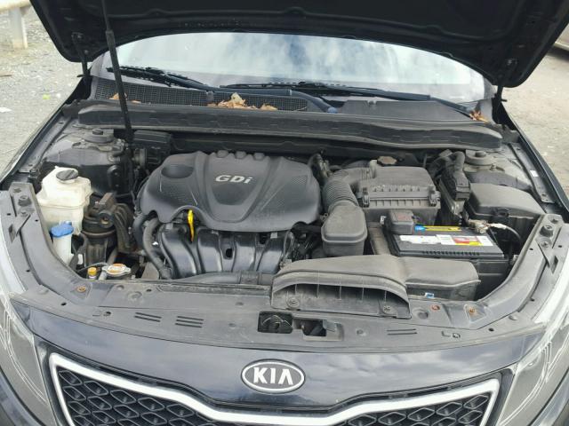 KNAGN4A77B5148068 - 2011 KIA OPTIMA EX BLACK photo 7