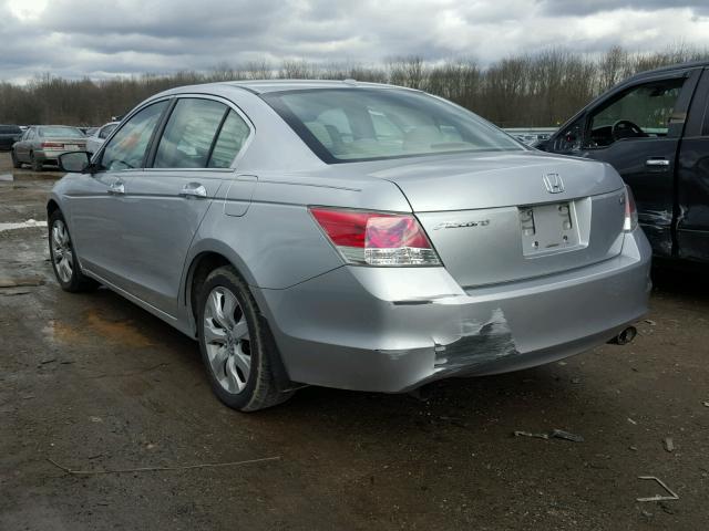 1HGCP36878A054555 - 2008 HONDA ACCORD EXL SILVER photo 3