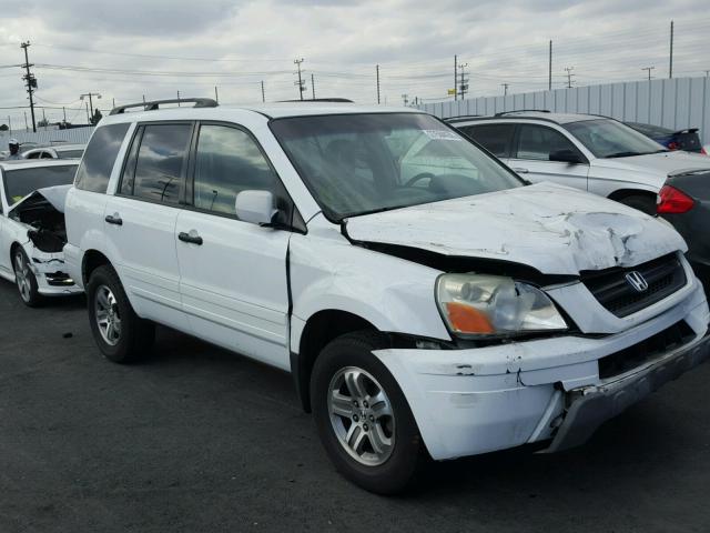 2HKYF18503H607997 - 2003 HONDA PILOT EXL WHITE photo 1