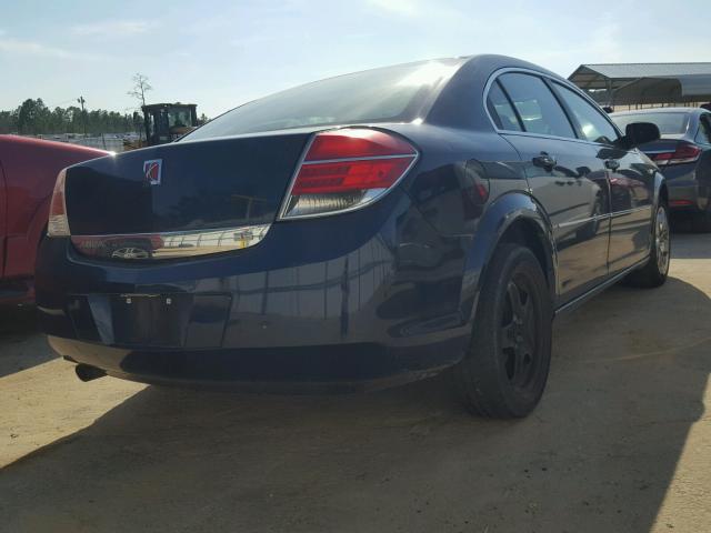 1G8ZS57N28F122264 - 2008 SATURN AURA XE BLUE photo 4