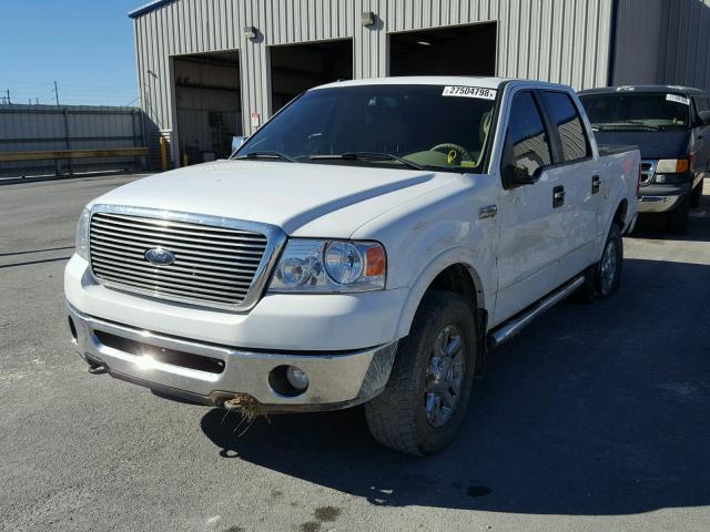 1FTPW14V07KC93888 - 2007 FORD F150 SUPER WHITE photo 2