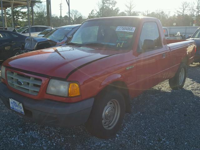 1FTYR10C41TA10040 - 2001 FORD RANGER RED photo 2