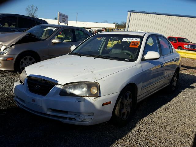 KMHDN46D76U358374 - 2006 HYUNDAI ELANTRA GL WHITE photo 2