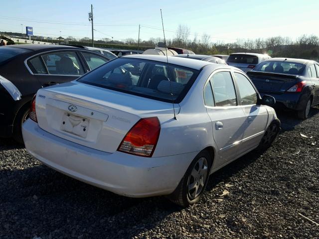 KMHDN46D76U358374 - 2006 HYUNDAI ELANTRA GL WHITE photo 4