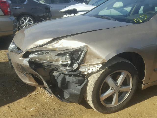 1HGCM56805A042733 - 2005 HONDA ACCORD EX GOLD photo 9