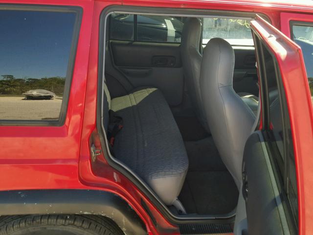 1J4FT68S9VL541705 - 1997 JEEP CHEROKEE S RED photo 6