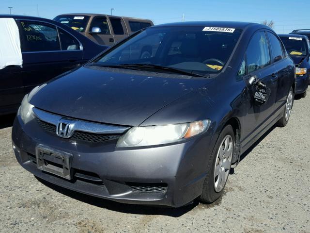 2HGFA1F5XBH503583 - 2011 HONDA CIVIC LX GRAY photo 2