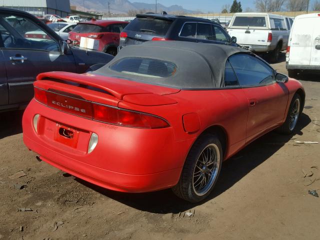 4A3AX35G3TE383363 - 1996 MITSUBISHI ECLIPSE SP RED photo 4