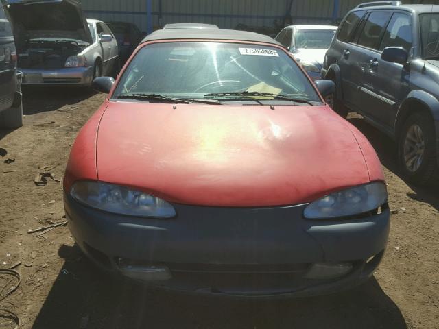 4A3AX35G3TE383363 - 1996 MITSUBISHI ECLIPSE SP RED photo 9