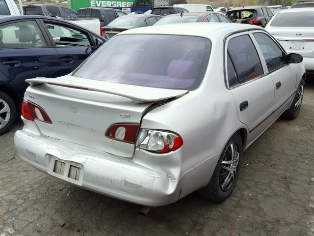 1NXBR12E9YZ327834 - 2000 TOYOTA COROLLA VE SILVER photo 4