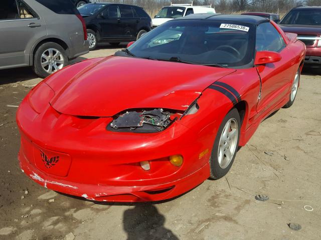 2G2FS22K8X2216447 - 1999 PONTIAC FIREBIRD RED photo 2