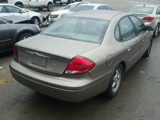 1FAFP53U14A151792 - 2004 FORD TAURUS SE TAN photo 4