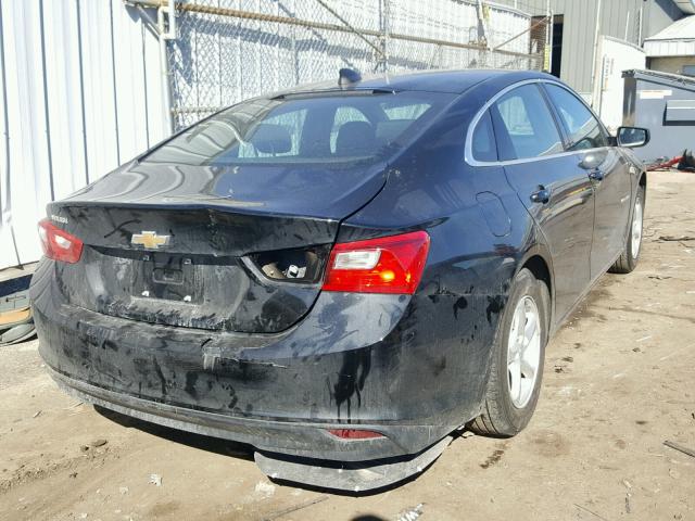 1G1ZB5ST6HF205281 - 2017 CHEVROLET MALIBU LS BLACK photo 4