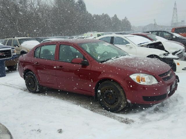 1G1AL55F777283691 - 2007 CHEVROLET COBALT LT MAROON photo 1