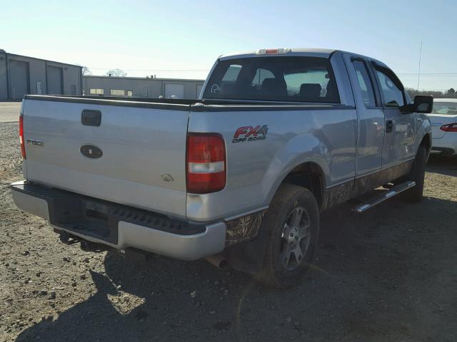 1FTRX14W88FA24224 - 2008 FORD F150 GRAY photo 4