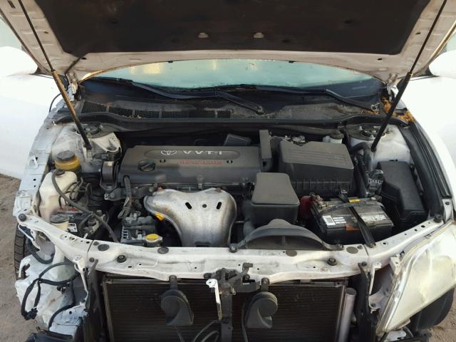 4T1BE46K77U630705 - 2007 TOYOTA CAMRY NEW WHITE photo 7