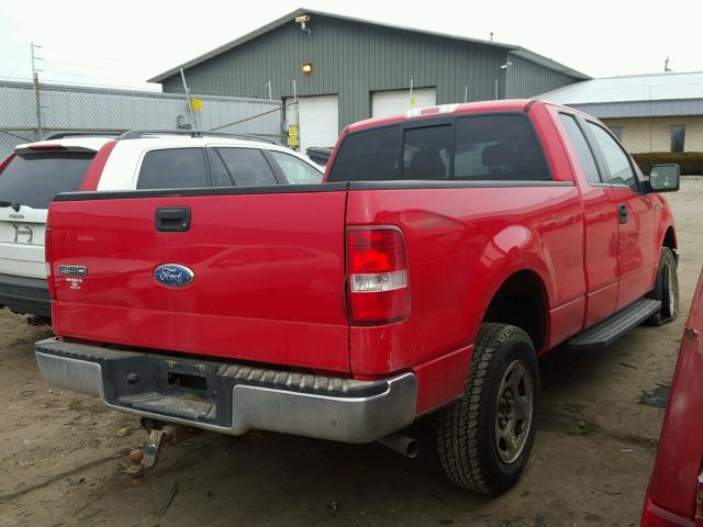 1FTPX14576FA32245 - 2006 FORD F150 RED photo 4