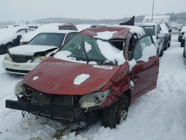 5Y2SL63885Z402498 - 2005 PONTIAC VIBE RED photo 2