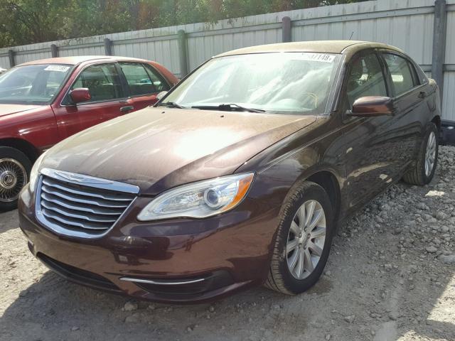 1C3CCBBB8DN546184 - 2013 CHRYSLER 200 TOURIN BROWN photo 2