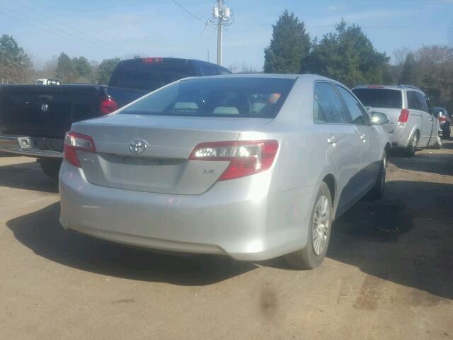 4T1BF1FK3EU367976 - 2014 TOYOTA CAMRY L SILVER photo 4