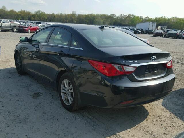 5NPEB4AC3DH592244 - 2013 HYUNDAI SONATA GLS BLACK photo 3