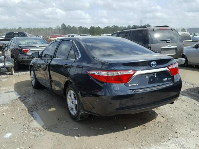 4T1BD1FKXGU184230 - 2016 TOYOTA CAMRY HYBR BLUE photo 3