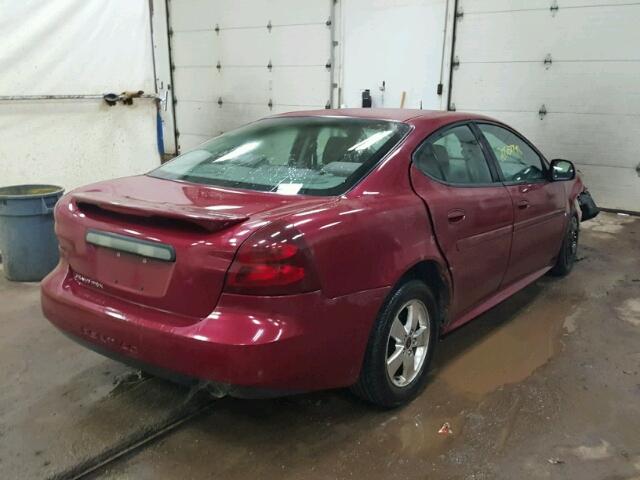 2G2WP522751227302 - 2005 PONTIAC GRAND PRIX MAROON photo 4